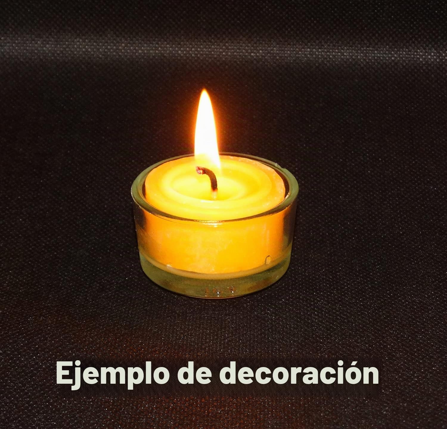 60 velas de té de 100 velas de cera de abejas hechas a mano directamente por el apicultor, paquete de ahorro de relleno, difunde un aroma intenso y agradable de cera de abeja y emite un