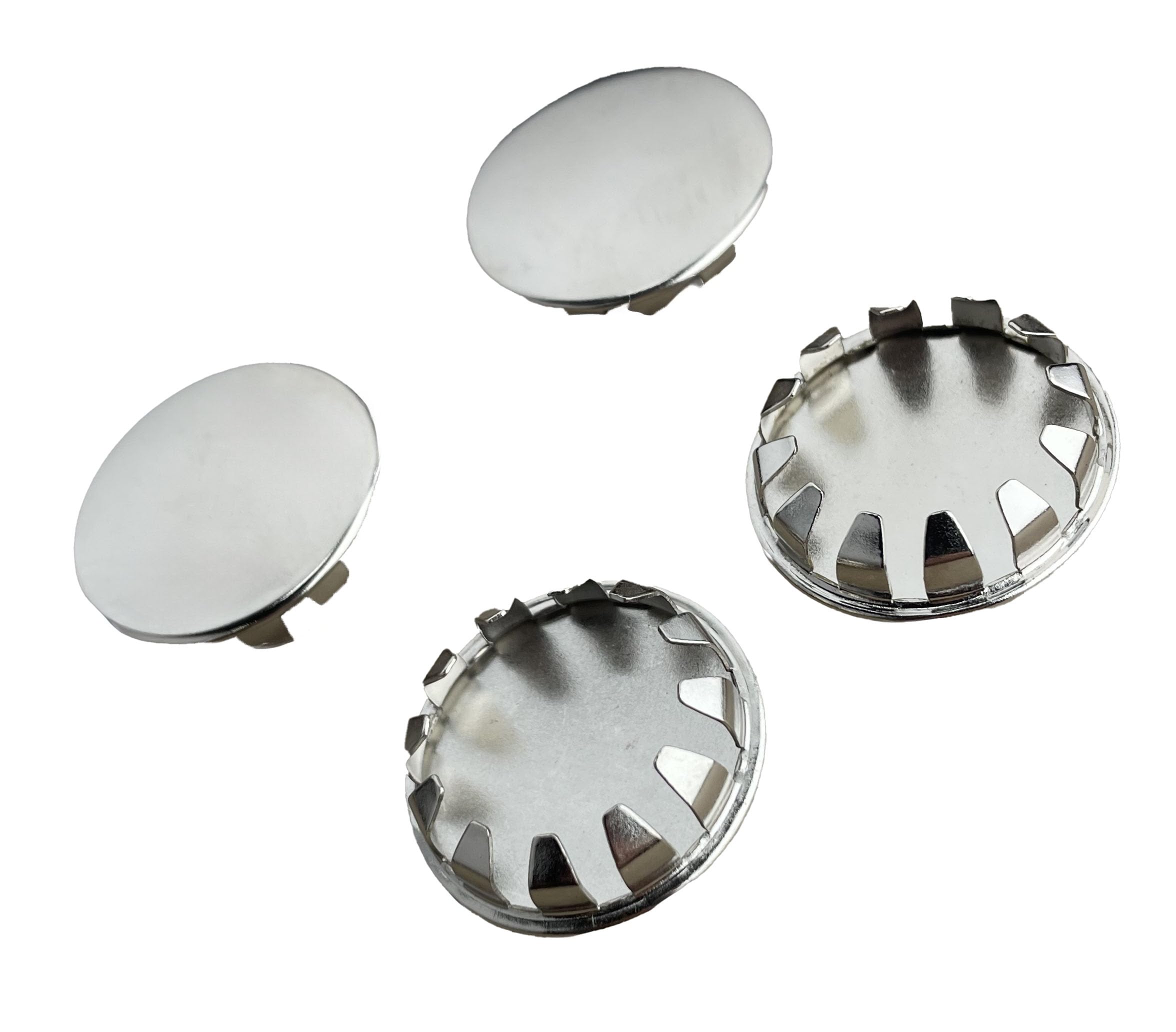4 Pack 1" Metal Hole Plugs- Nickel Plated SP-1.00-NK