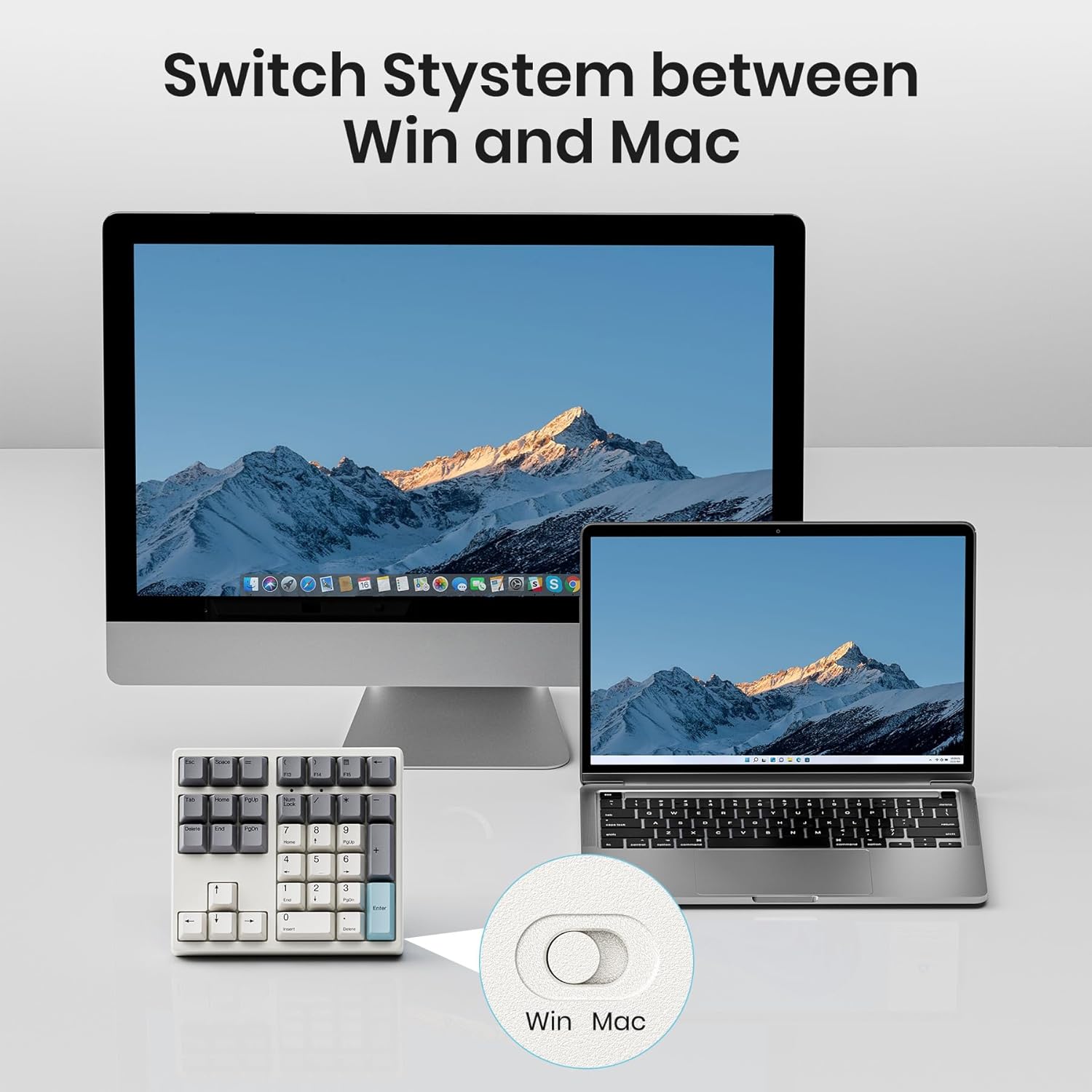 Wireless Mechanical Keypad& Bluetooth Numpad