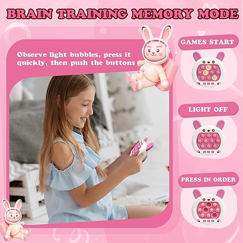Miniatura 4 de Juego de burbujas de empuje rápido  Consola de rompecabezas de empuje de velocidad rápida, juguetes de consola de juegos Pop Pro Fidget Juegos de