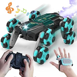 ATHLERIA Gesture Sensing Rc Car Toys for Boy Age 8-13,2.4Ghz 8Wd Remote Control Car,Racing Drift Double-Sided Stunt Car,Christmas Birthday Coolest Gift Ideas for Boys Girls Kids 8 9 10 11 12+ Year