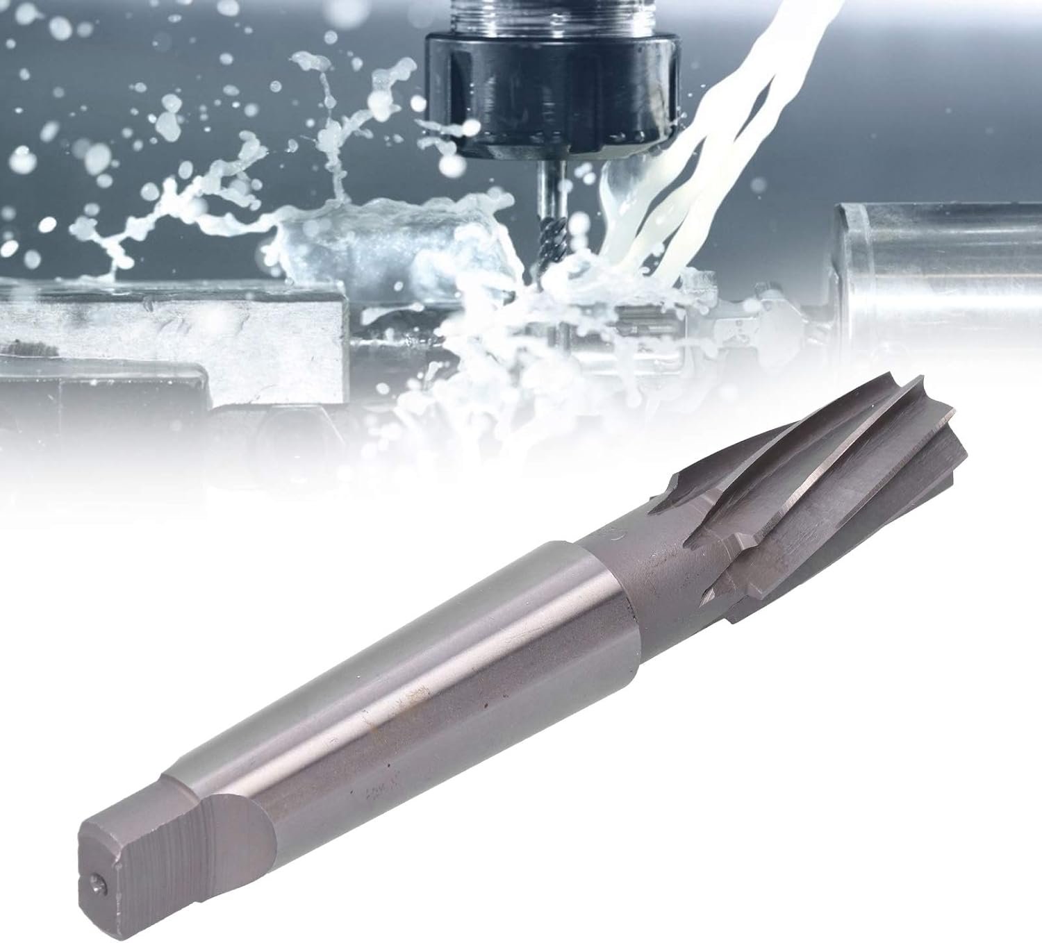 YWBL-WH 20x60x32 Spiral Reamer with High Hardness Cutting Edges for 1:10 Tapered Shank Machine Raamer, for Mold Processing and Crafts