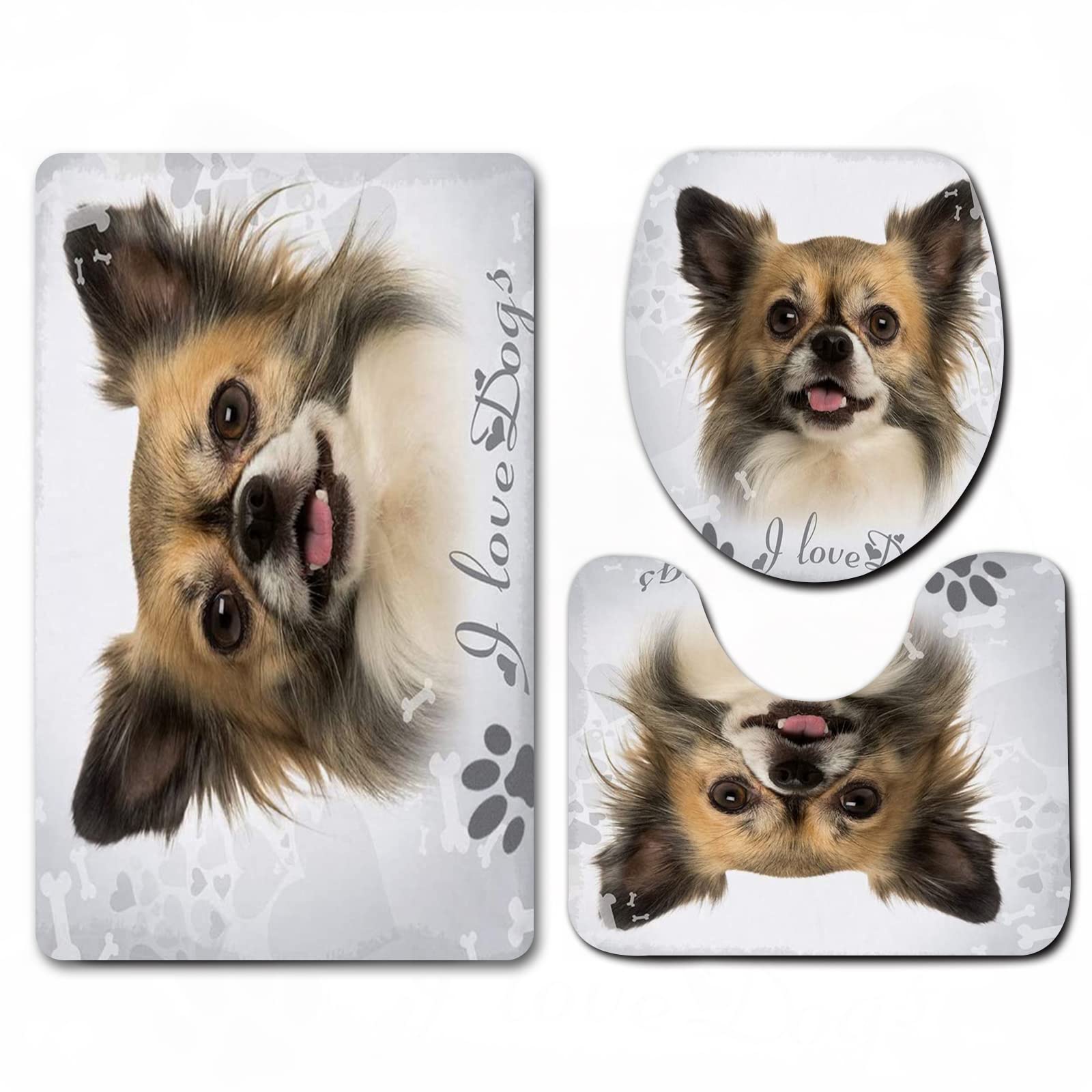 Tapis De Porte "Chihuahua Dépressif" 40x60 Cm - Doux, Antidérapant, Facile à Laver, Déco Fun Pour Salle De Bain, Chambre, Bureau - 6