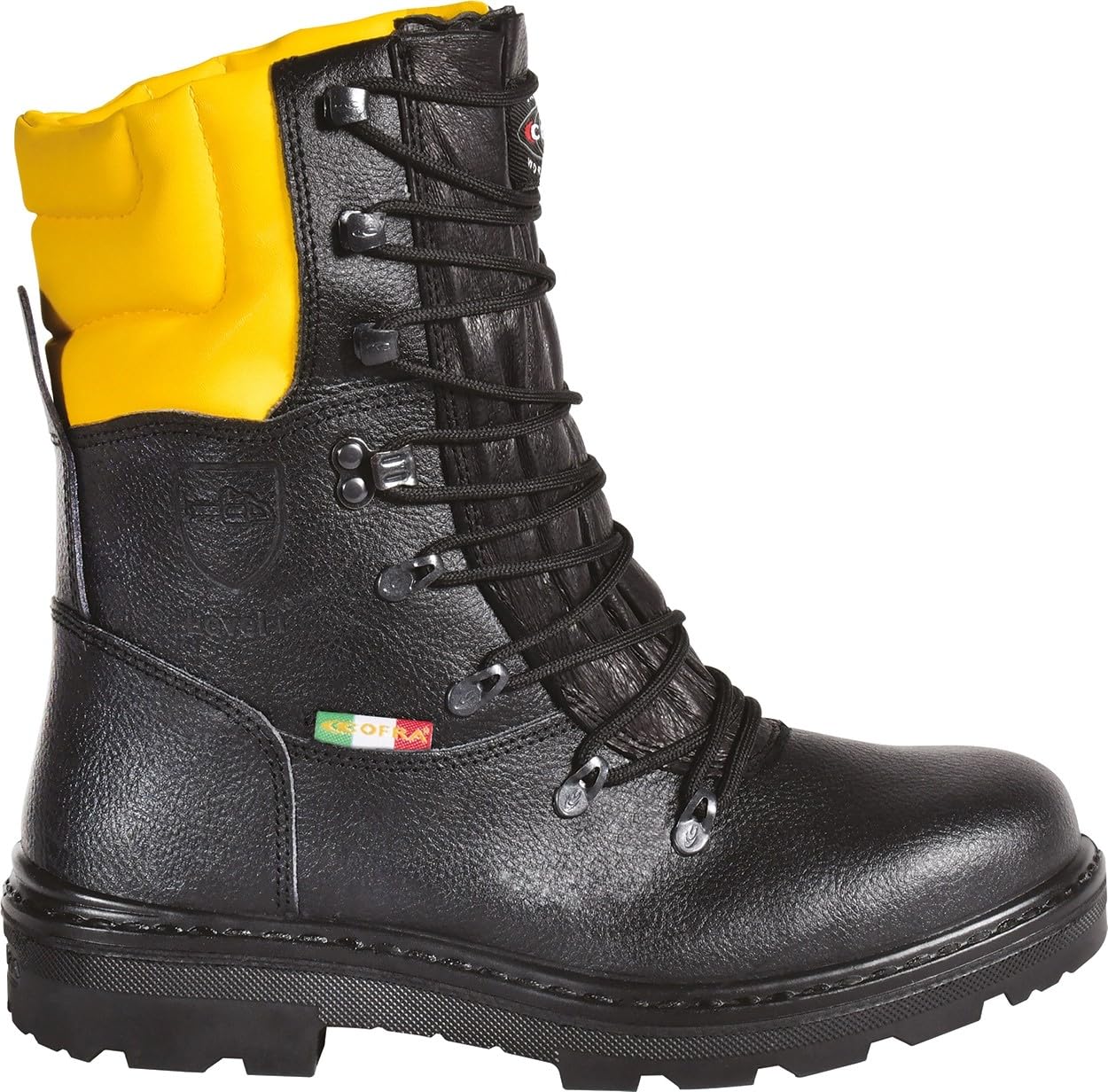 COFRA WOODSMAN BIS 43 TAGLIA 43 Scarpe alte antinfortunistiche con protezione da motosega a catena pelle idrorepellente antitaglio