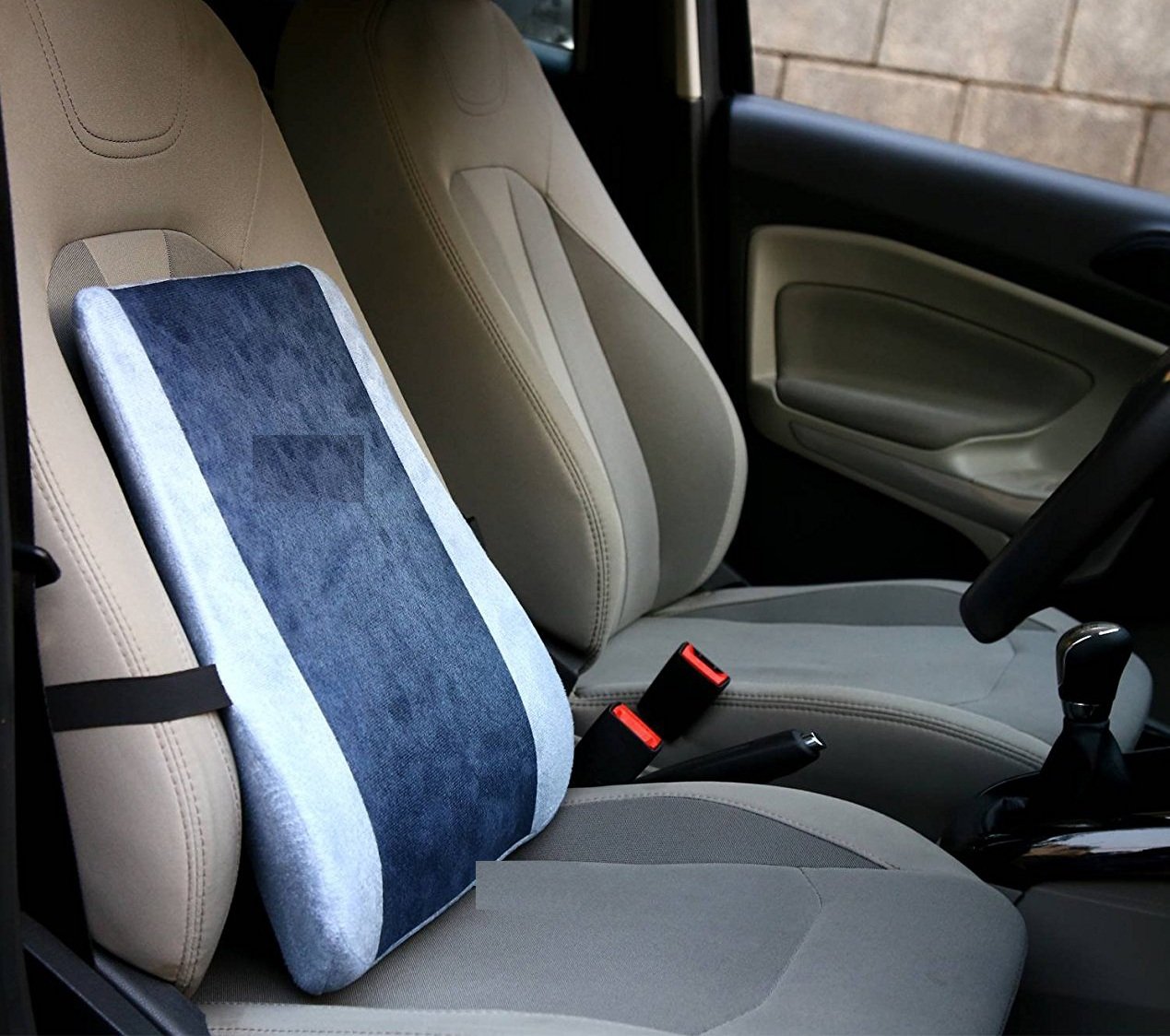 Backfit ® - Backrest for Chair/Car/Dinning Chair, Sofa etc - Gold Series- Ideal for Chair Sofa & car Chair Back Support -Full Size (Black Full Mesh)