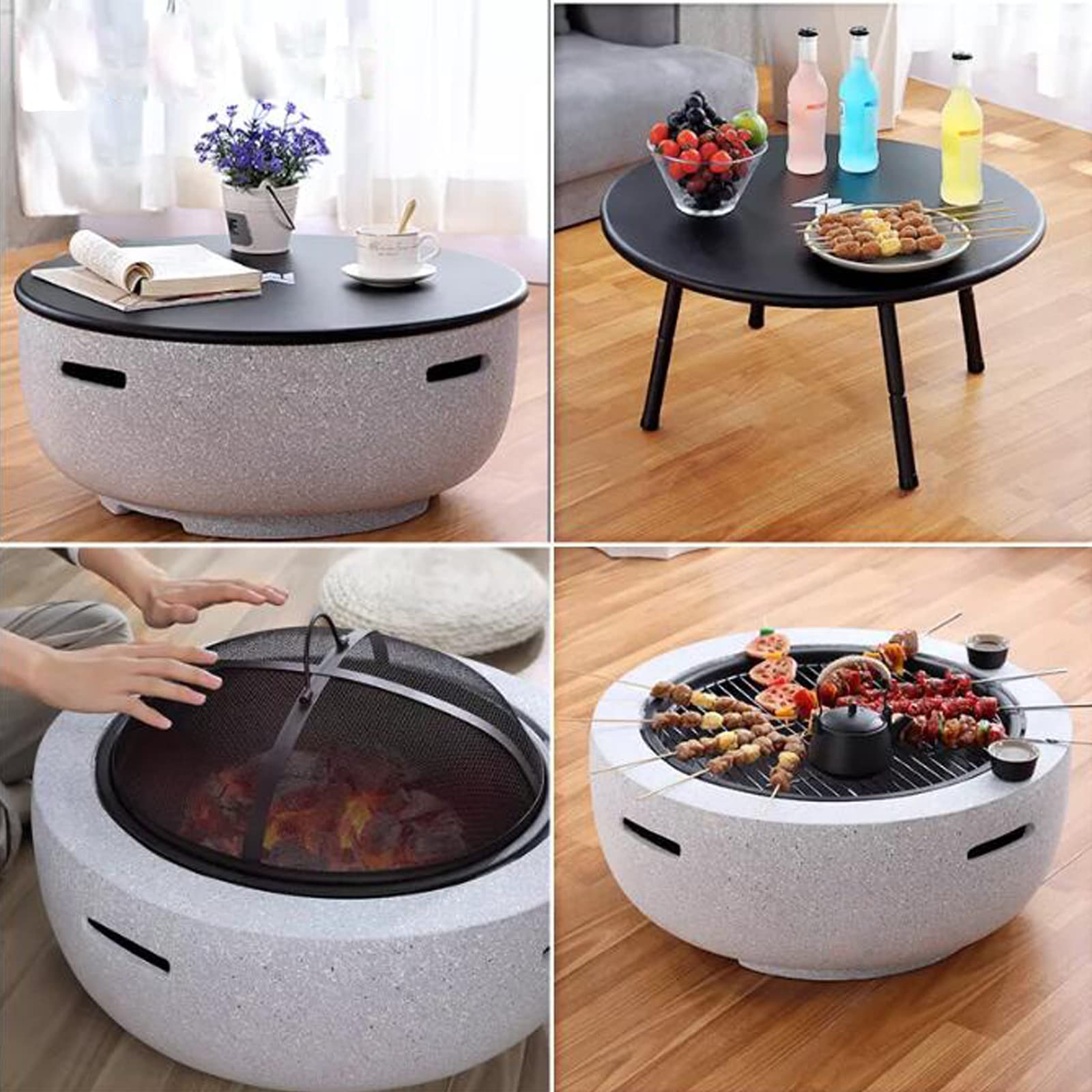 Wielofunkcyjny Outdoor Magnesium Tlenek ogniskowy stolik grilla grilla ogrzewacz ogrodowy przenośny bezdymny kamień brazier