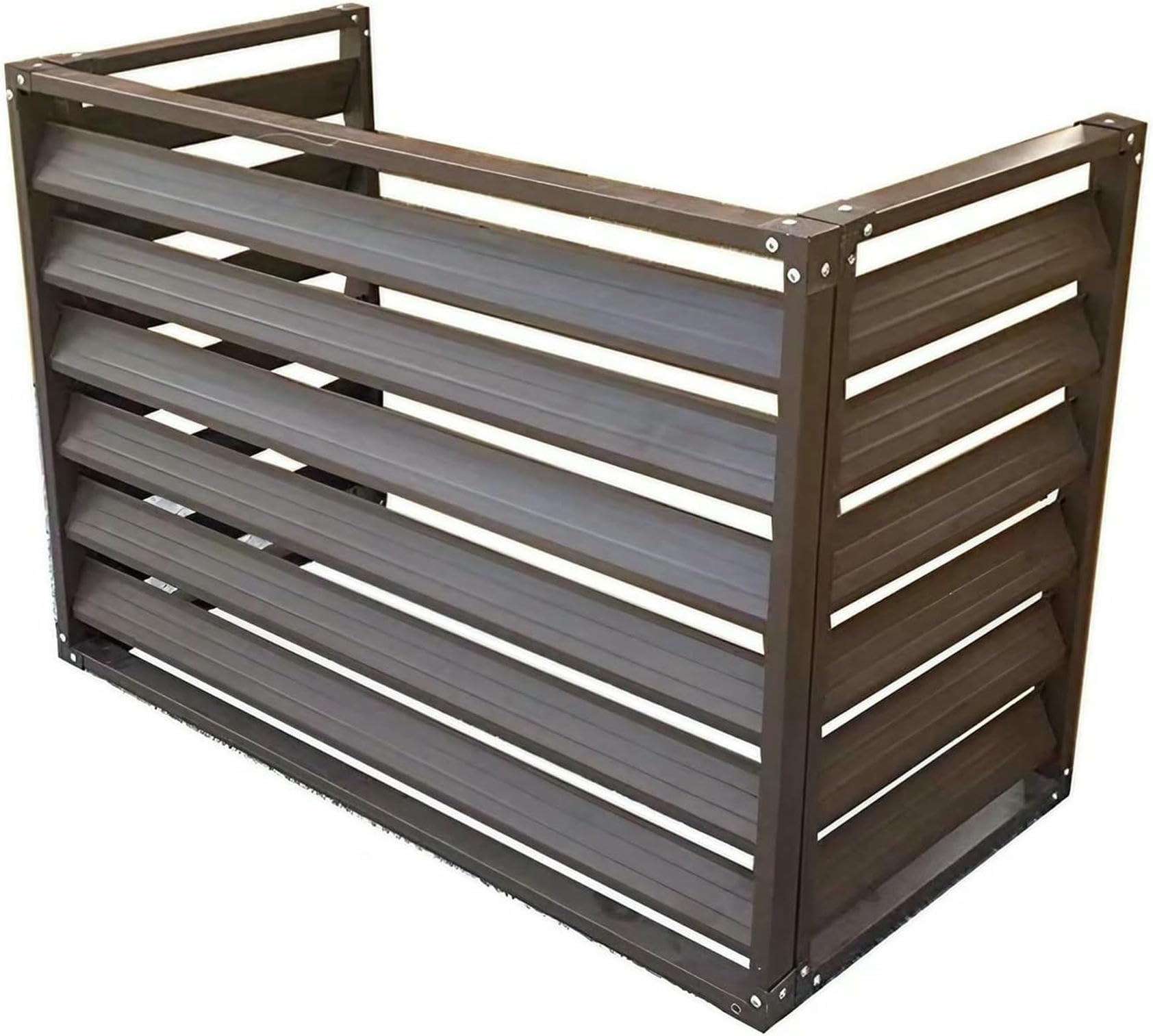 Valla de Aluminio para Aire Acondicionado Mamparas Privacidad Exterior Jardín