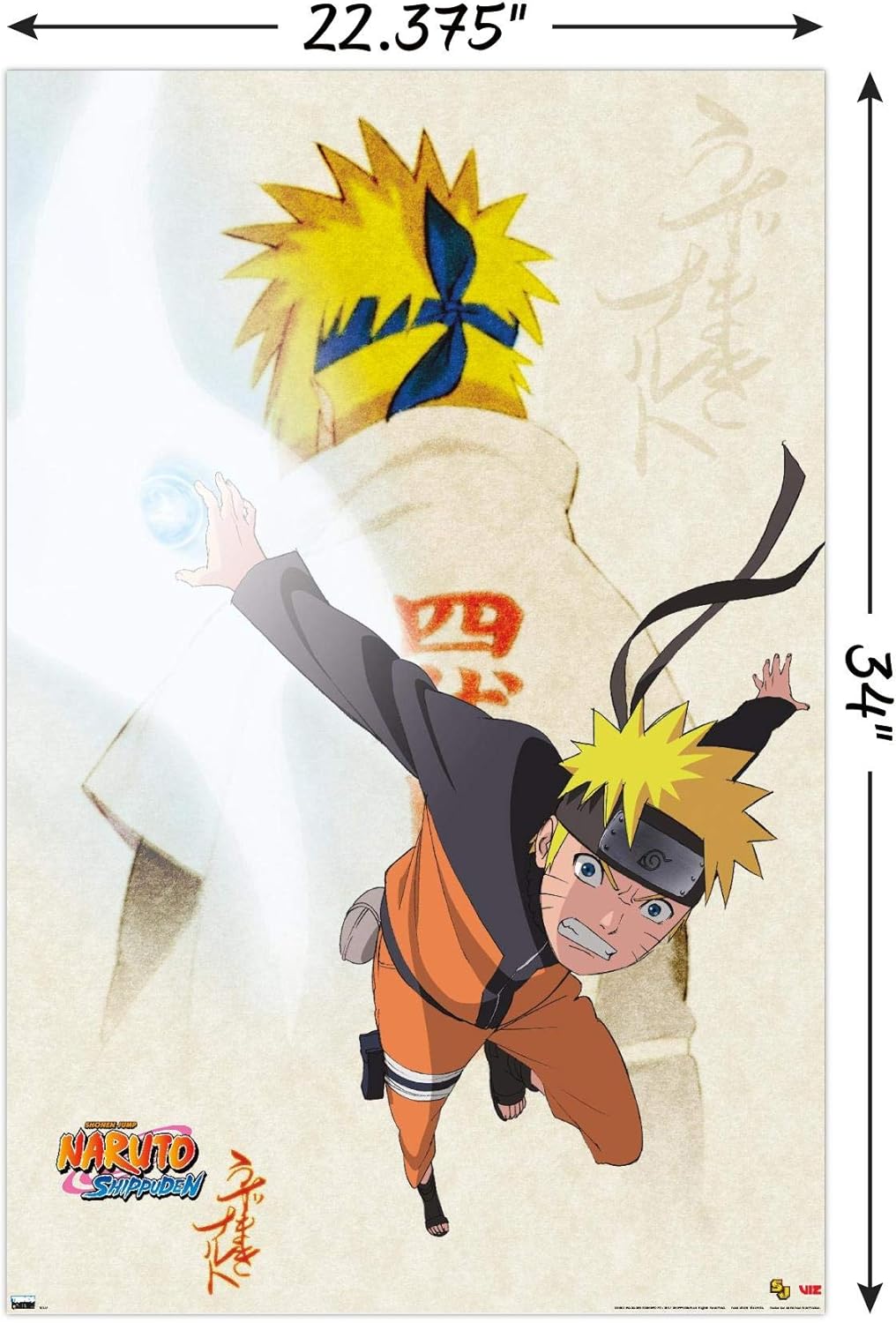 Trends International Naruto Shippuden - Powers Wall Poster, 22.375" x 34", Unframed Version - Image 3