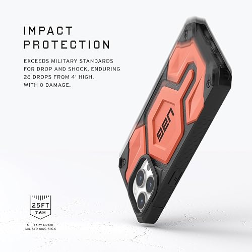 Miniatura 3 de URBAN ARMOR GEAR Funda UAG versión actualizada compatible con iPhone 15 Pro de 6.1 pulgadas, Monarch Pro Rust imán integrado compatible con carga