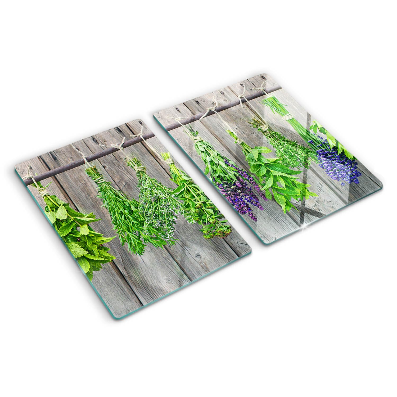 Protection plaque induction Tulup contre les rayures avec décor herbes