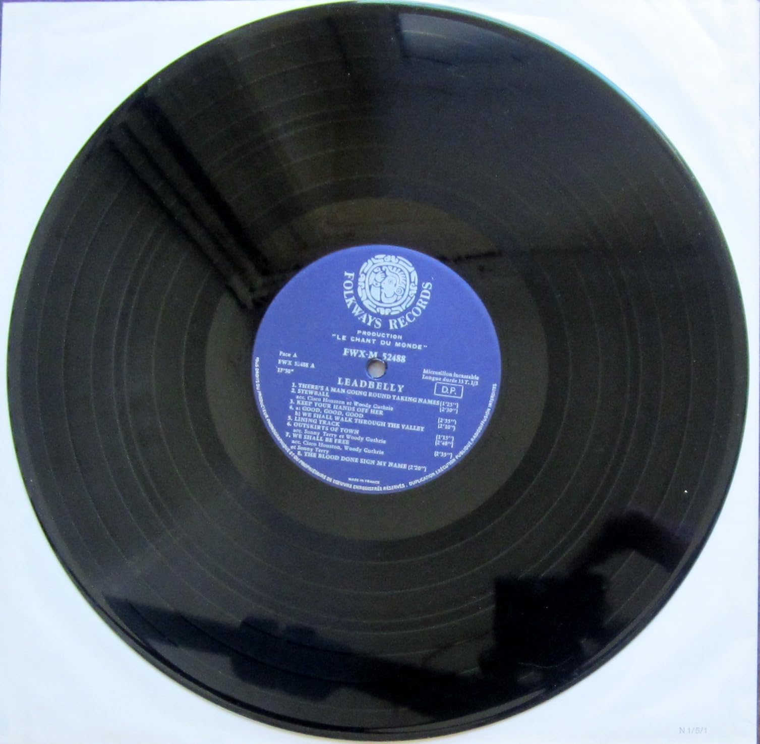 sings folk songs LP