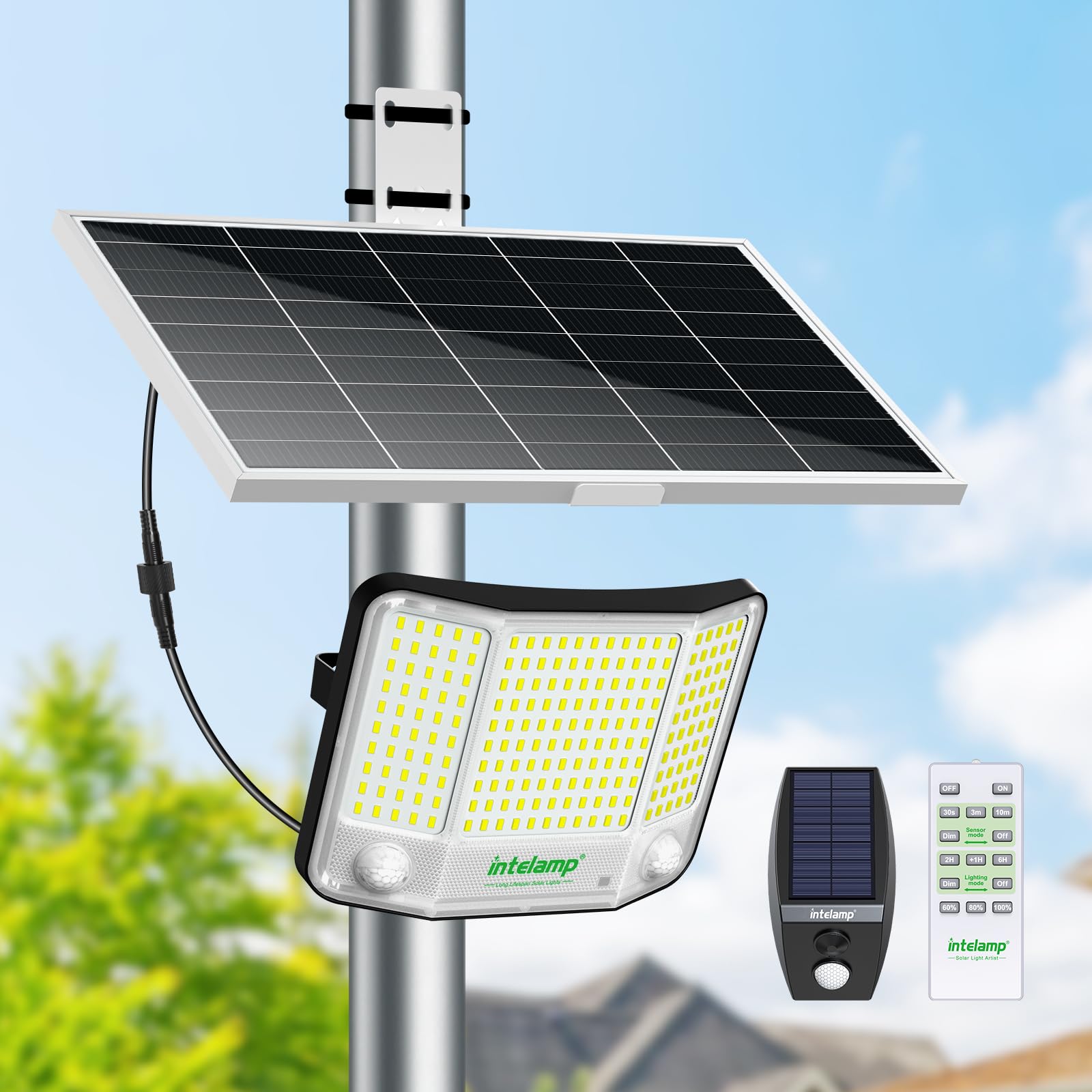 ソーラーライト　投光器　高輝度　大容量バッテリー 楽天市場】ソーラーライト 太陽光発電 LED 投光器 30w 3000lm ソーラー