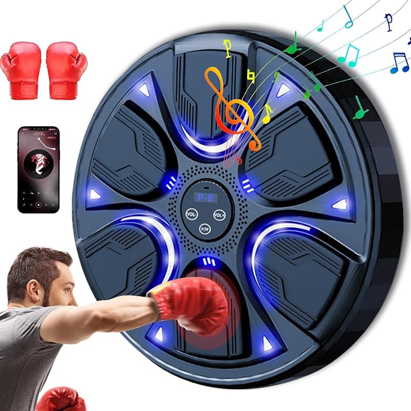 BootyBay Bluetooth zenés boxgép falra szerelhető edzéshez kesztyűvel
