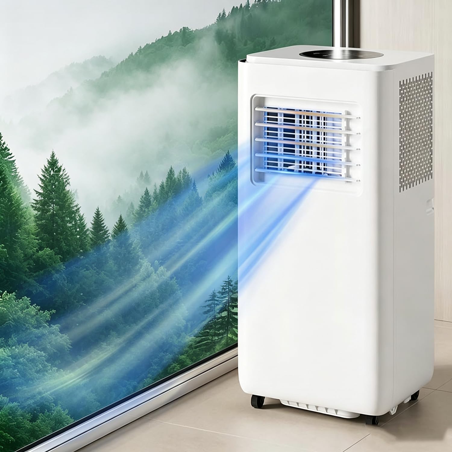 GTANND Portable Air Conditioner & Cooler(cooling,Ventilation, heating 3 Modes),2 Speeds,Air Conditioner Without An Outdoor Unit,for Bedroom, Living Room, Office & Home 2P