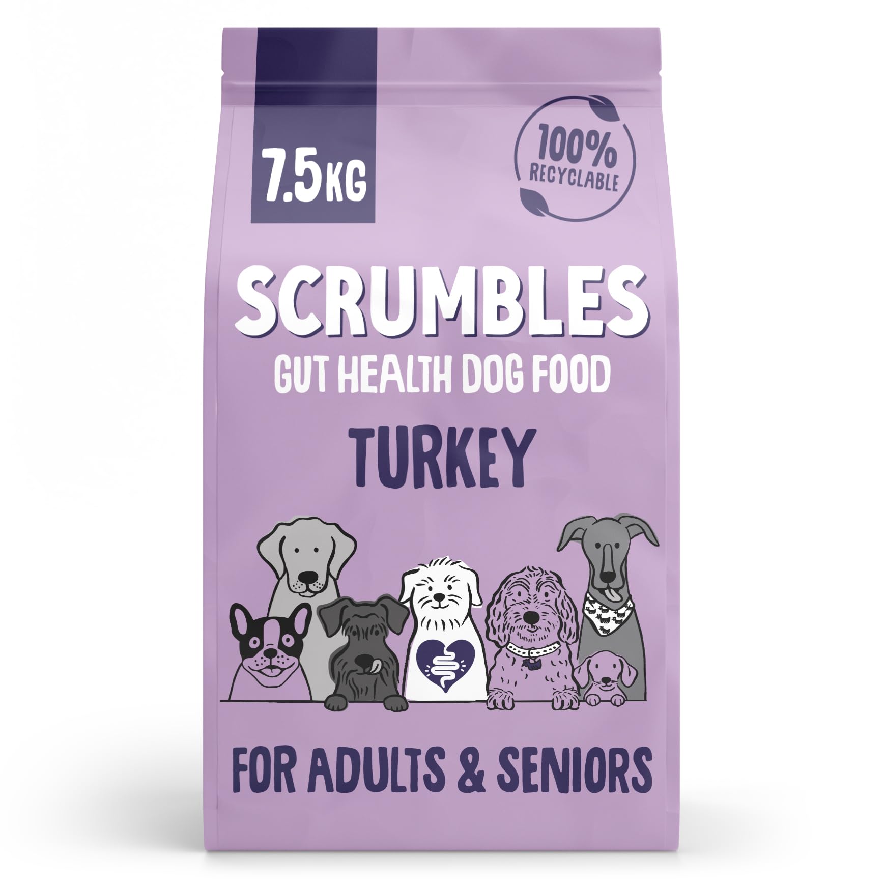 Scrumbles Turkey Dry Dog Food 7.5kg โ image 1