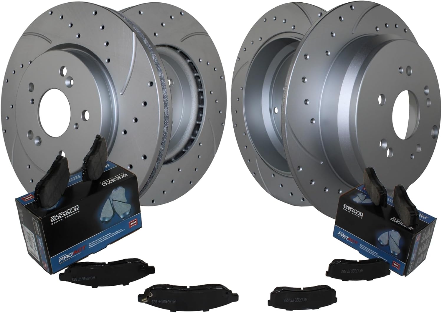 Bison Performance Drilled Slotted Coated Front Vented 296mm