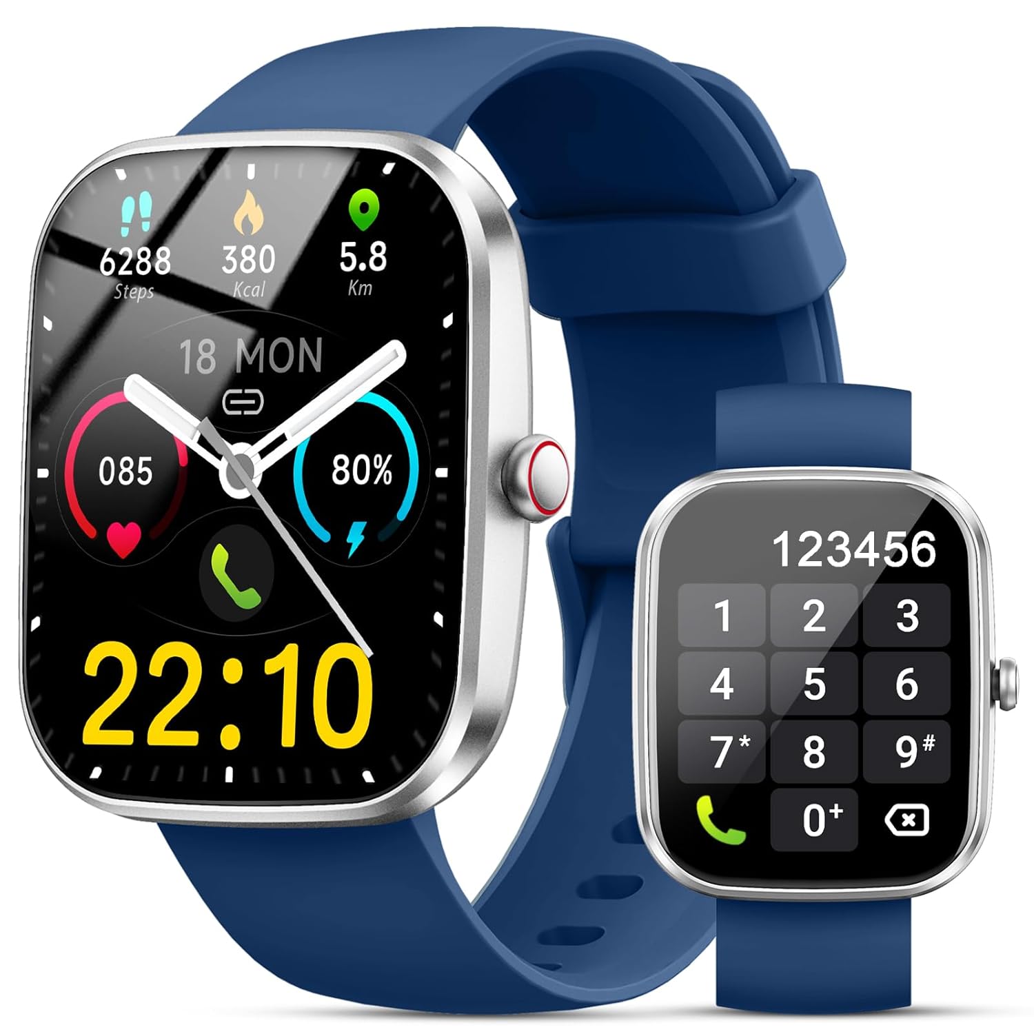 Smart Watch 1 91 Smartwatch for Men Women Answer Make Call Fitness Tracker with 100 Sport Modes IP68