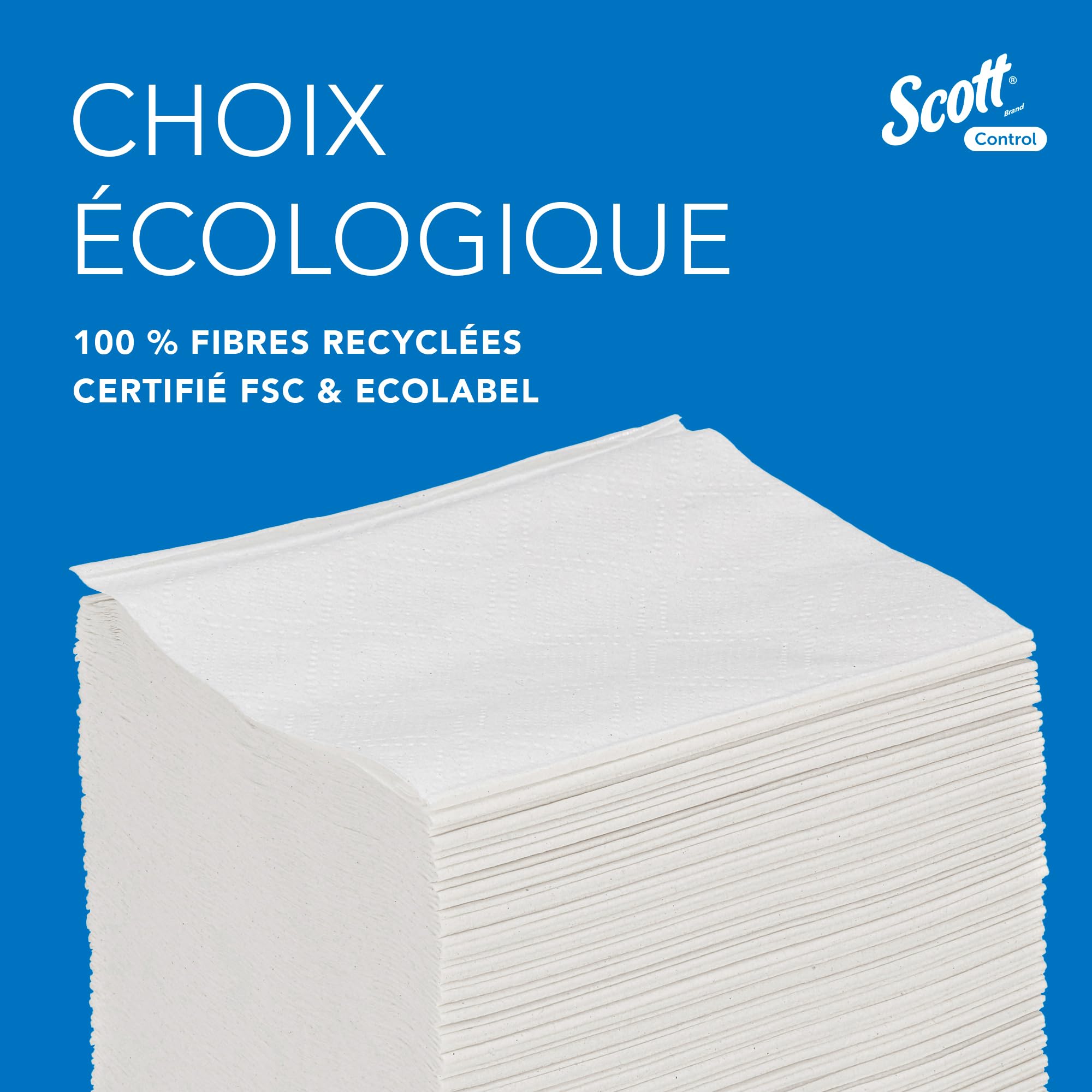 Scott Control Papier Toilette 8508, 2 Épaisseurs, Papier WC, 36x250 | Premium Toilette Papier, Blanc, Certifiés FSC, pour les Distributeurs 53949/53659, 7920 Feuilles