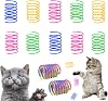 AIMICOCA Cat Spring Toy100 Pack, Interactive Cat Toy, Lightweight Durable Plastic, BPA-free Colorful Cat Plastic Coil for Swatting, Biting, HuntingRandom Color