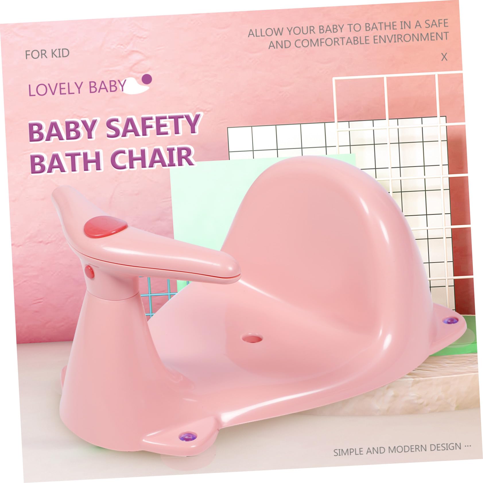 Toyvian Asiento Para Baño Bebe Silla Bañera Ventosa Seguridad Para Ducha Infantil