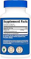 Vista 5 de Nutricost Berberina HCl 1200 mg, 60 cápsulas vegetarianas, sin gluten y sin OMG