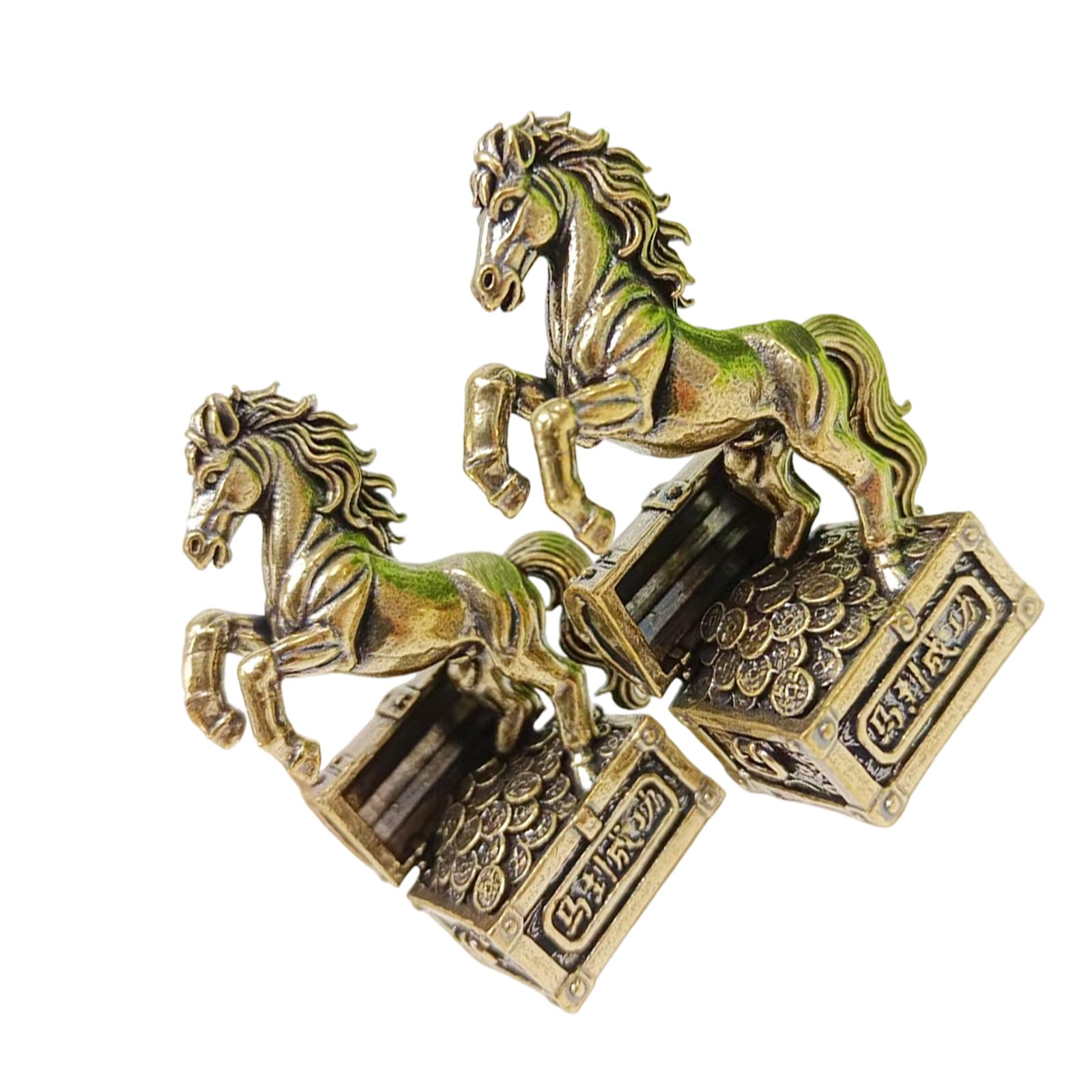 YROHGKPN Metal Horse Figurine Enhancing Positive Energy for Desk Decor Gifts Chinese Zodiacs Horse Statue