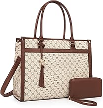 Missnine Laptop Tote Bag 15.6 inch Laptop Bag Stylish Briefcase for Women Work Shoulder Bags for Office, Travel