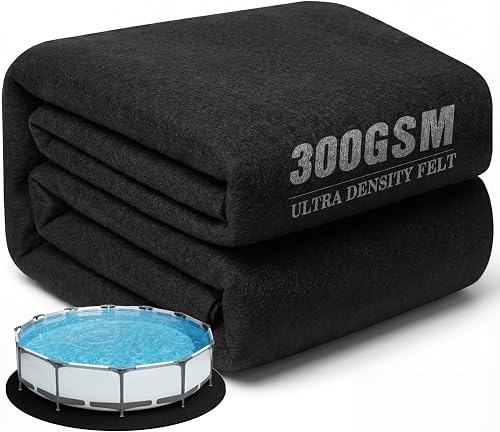 UIRWAY 10 Ft Round Pool Liner Pad for Above Ground Pool, [2026 New Pool Pad 300G