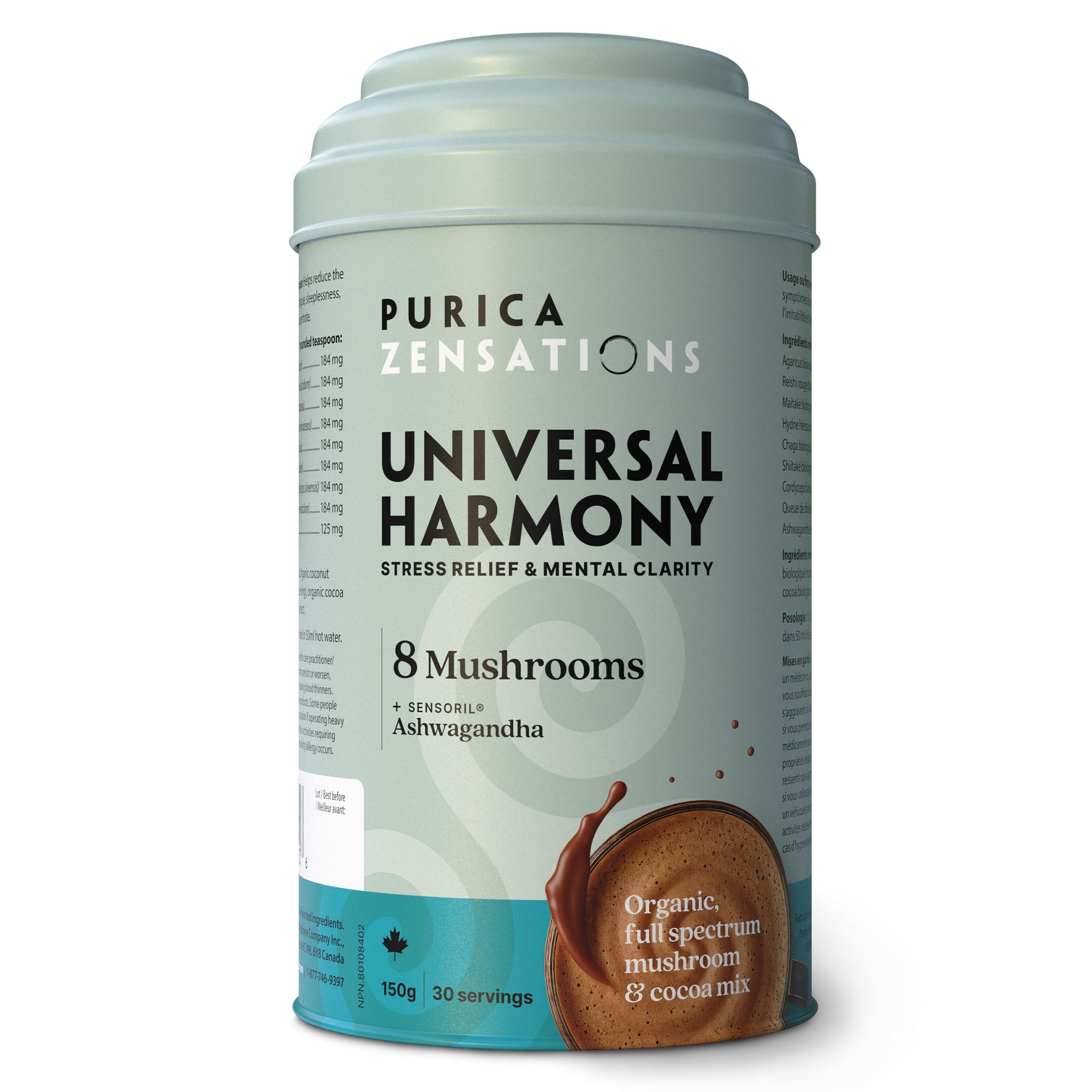 PURICA Zensations Universal Harmony 150g Vegan Powder, 30 Servings
