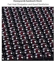 Vista 5 de Funda de cojín de enfriamiento para asiento de automóvil, cojín de enfriamiento de asiento de automóvil con cuentas de madera, cojín ventilado