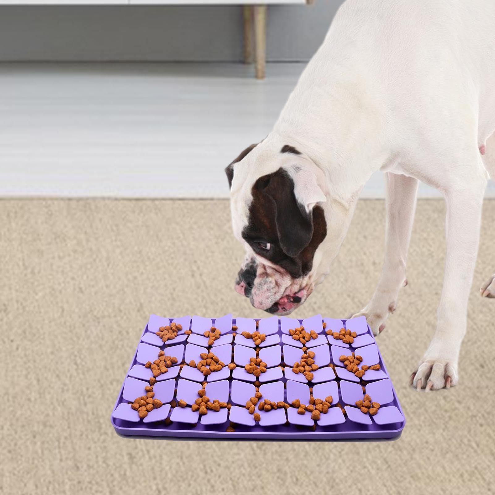 Hunde-Rick-Matte, starke Saugkraft, langsame Futtermatte, -Futtermatte für Haustierduschen, zuschneidbarer Lecken und beruhigender Butterspender