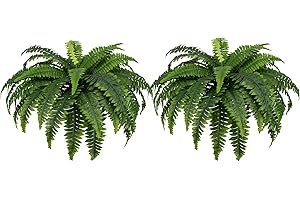 Artificial Boston Fern Plant with 35 Lifelike Leaves