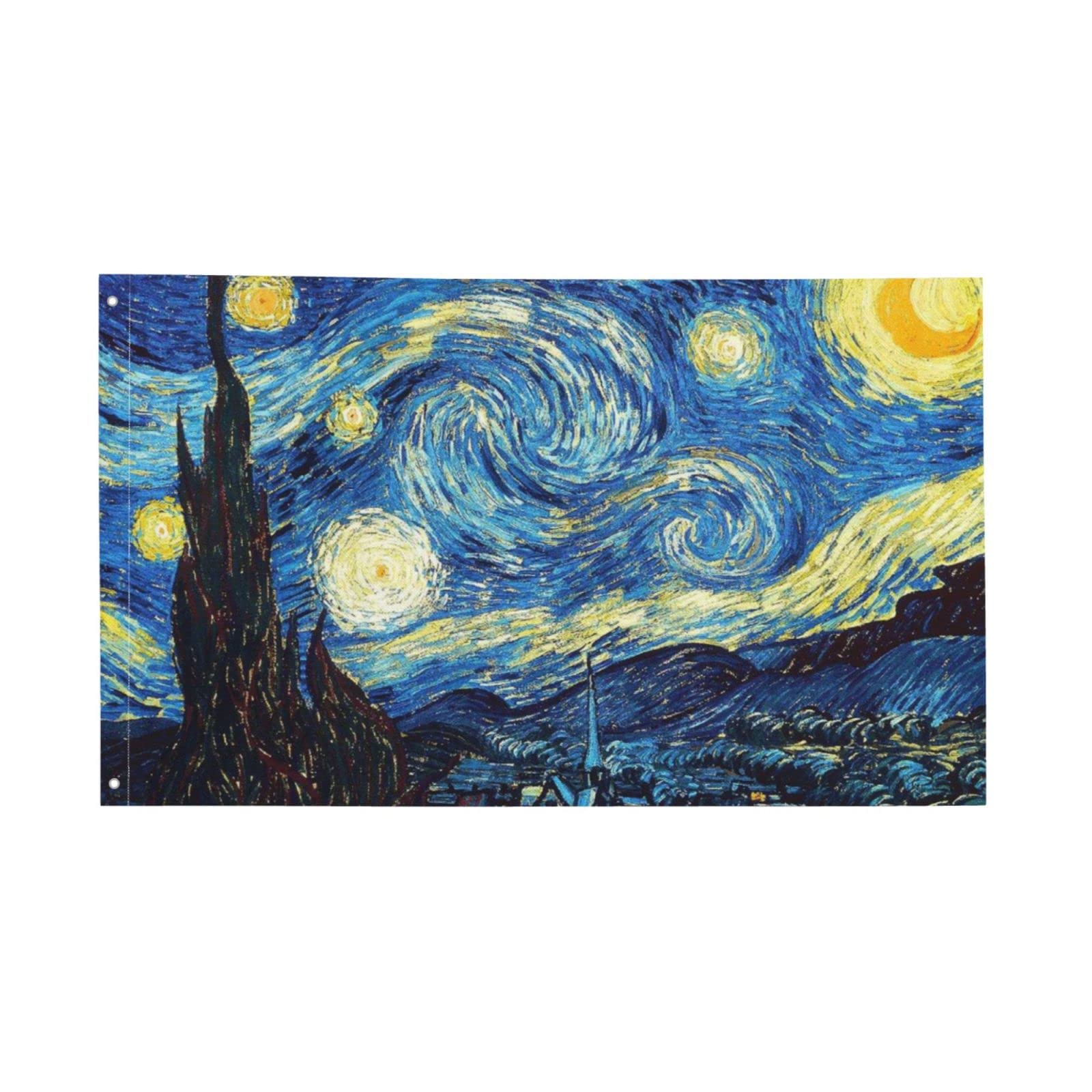 Sky Double-Sided 3x5 Feet Yard House Flags House Banner with Grommets Indoor Outdoor Party Holiday Home Decor