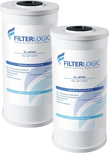 Miniatura 9 de Filterlogic AP810 Filtro de agua para toda la casa, repuesto para 3M® Aqua-Pure AP810, AP801, AP811, Whirlpool® WHKF-GD25BB, WHKF-DWHBB, 5 micras
