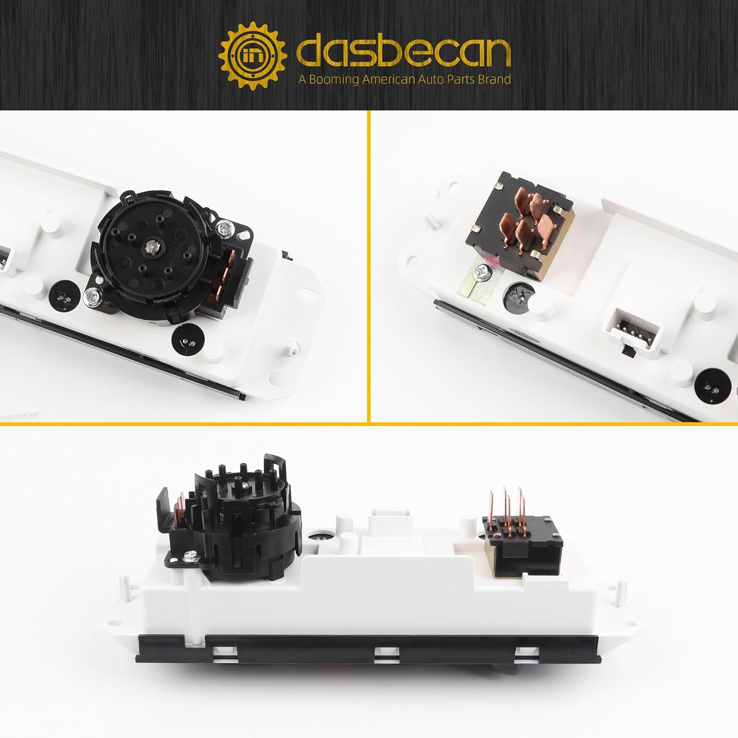 Dasbecan 55037473AB A/C Heater Climate Control Module Panel Compatible with 1999-2004 Jeep Wrangler TJ Replace# HS-373 SW2348