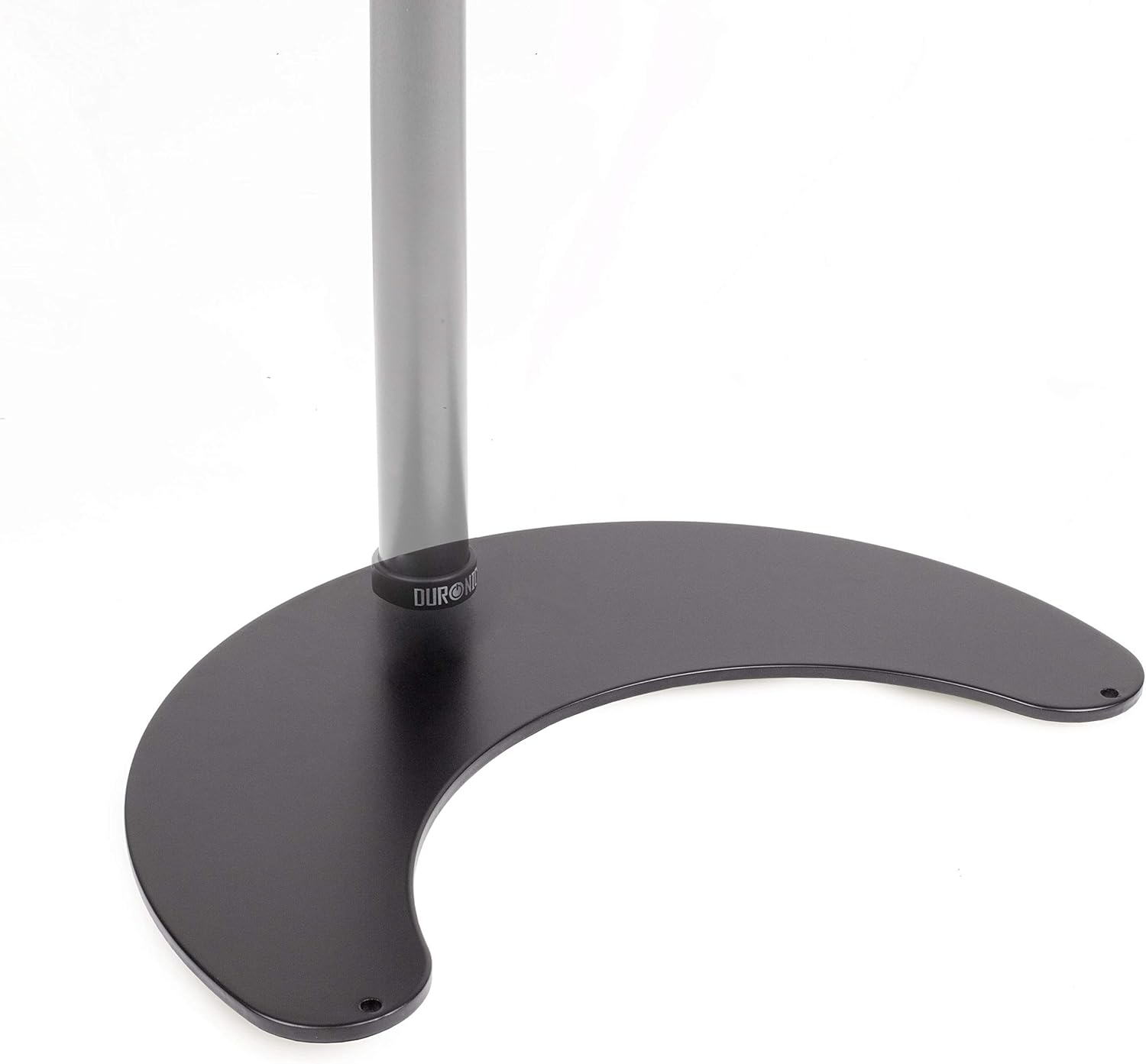 Duronic DM25D Stand for Pole | Attaches to Duronic DM15 DM25 DM35 DM453 Poles | Flat Freestanding Monitor Base for Desk | Heavy Duty | Alternative Installation Solution to Clamp or Grommet Fixing