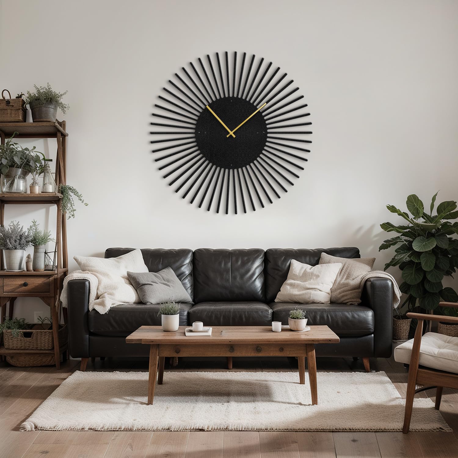 Amazon.co.jp: SIGNLEADER 24インチ メタルウォールクロック ウォール