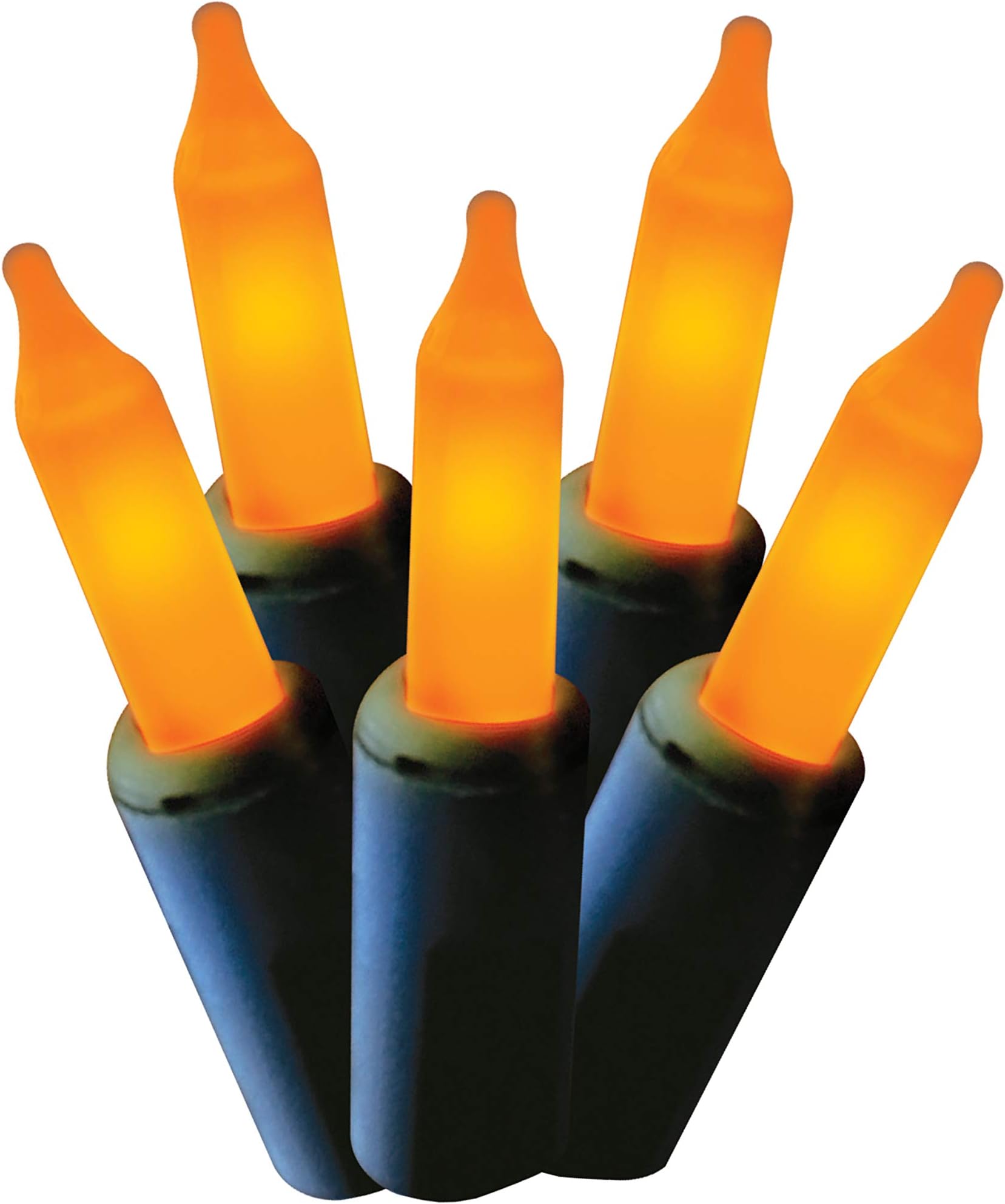 Way to Celebrate! Halloween 70 Count Ceramic Mini UL Light Set (Orange)