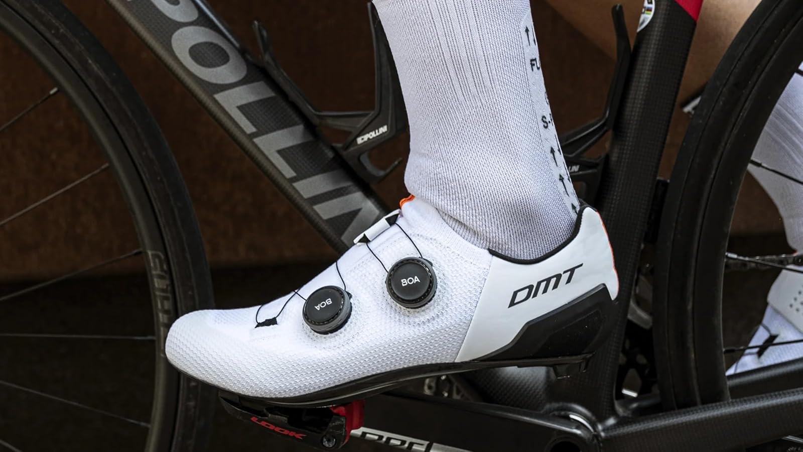 Amazon.com | DMT Men's Bike Road Cycling Shoes, White Black, US-0