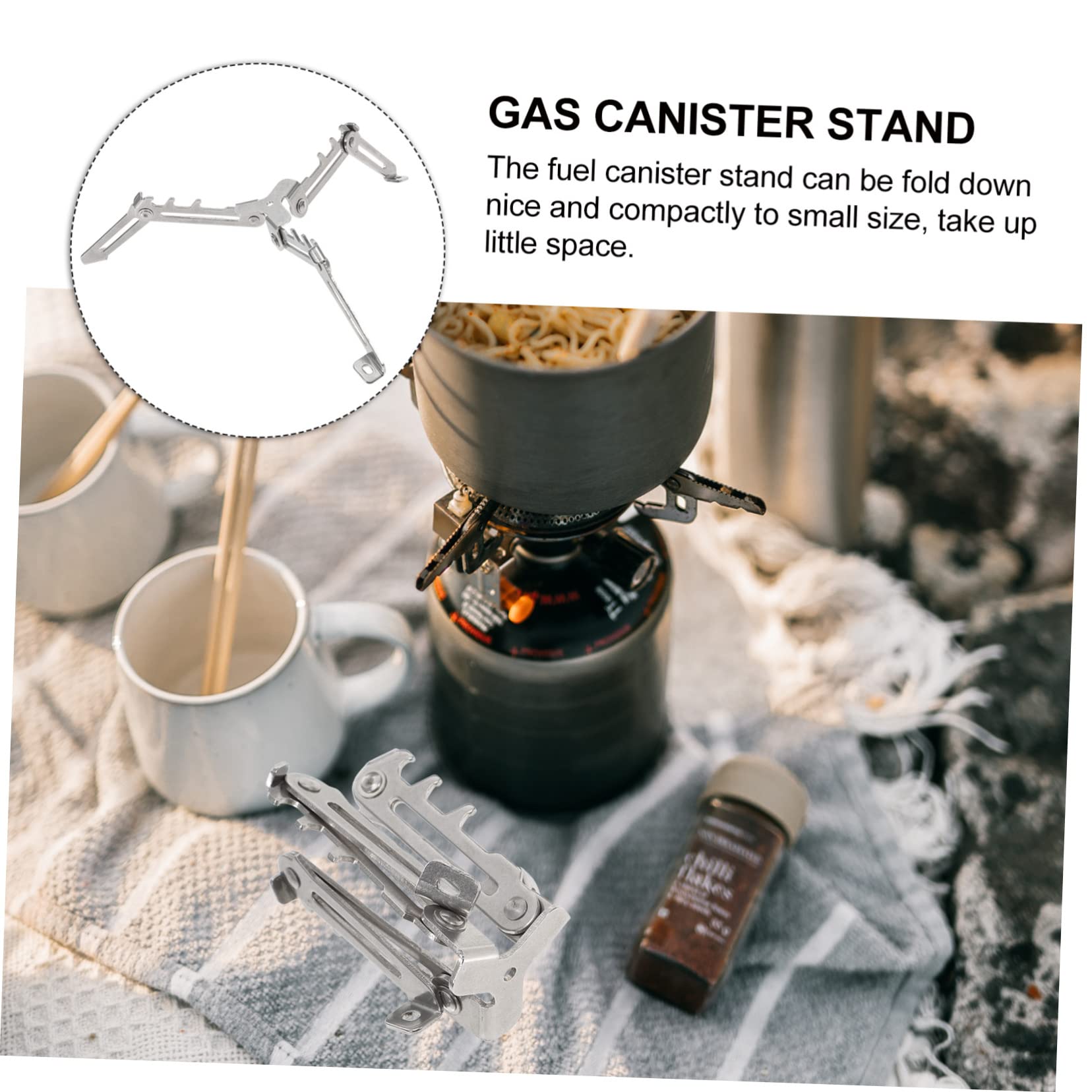 BESPORTBLE Gastank Halterung Bausatz Stativ Benzinkanister Gaskanister Adapter Schlauch Tandoor Propanbrenner Tragbar Wiederaufladbar Regler Campinggas Jet Aluminiumlegierung Silver
