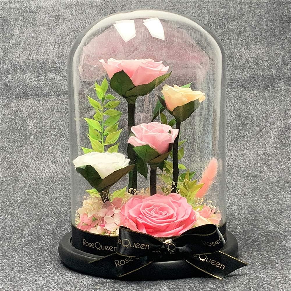 お中元 プリザーブドフラワー ガールフレンドのために存在ママギフト プリザーブドローズフラワー手作り決して枯れたバラ グレートギフトアイデア ギフト Color Pink サイズ Free Size Cougaropen Com