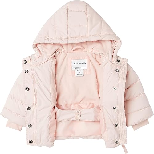 Miniatura 4 de Tienda Essentials Abrigo pesado con capucha para niñas, resistente al agua