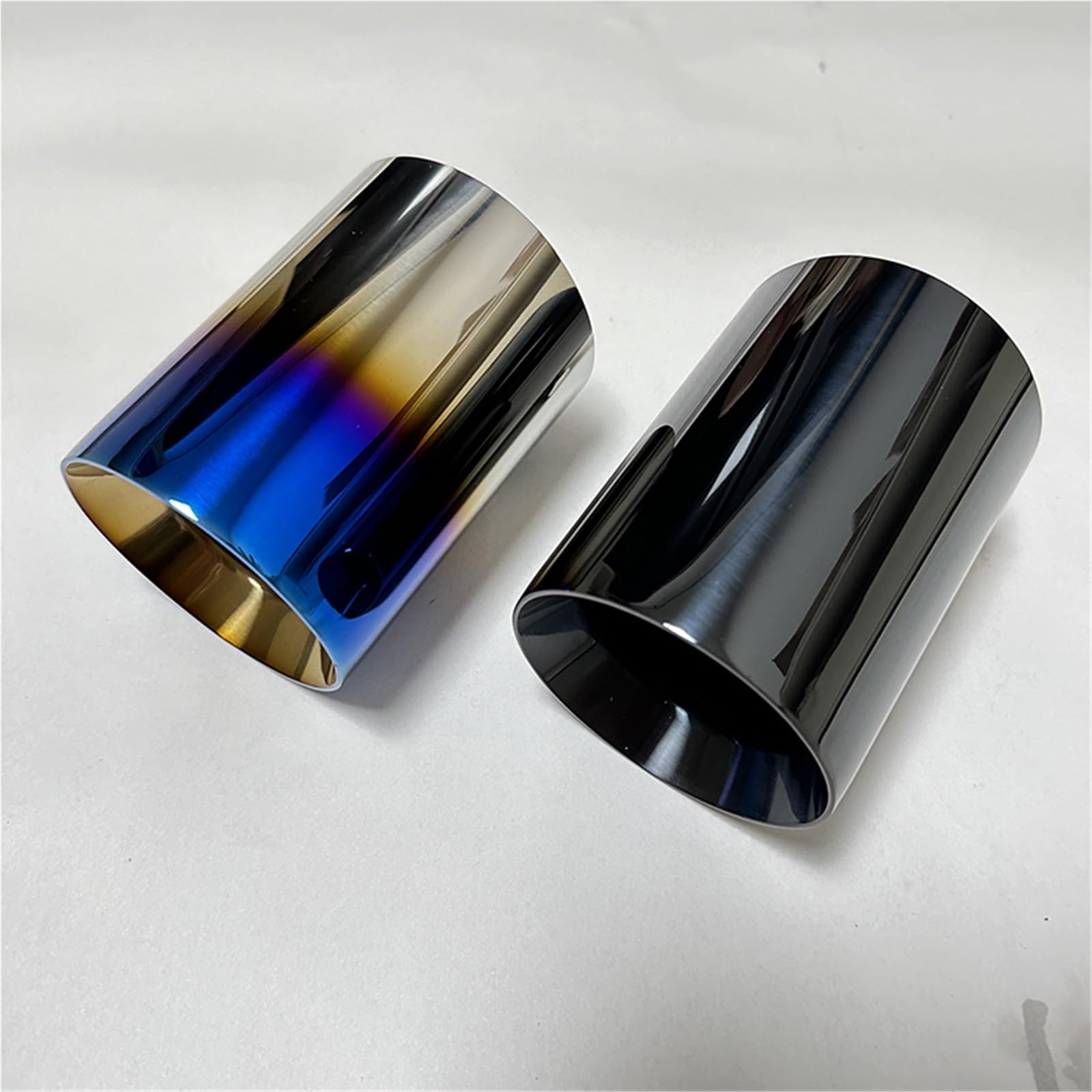 Wyloty wydechowej samochodu Auto Tłumik wydecho Części samochodowe Rura wydechowa ogon ogonowy Bill stal nierdzewna pasuje do M2 M3 M4 M5 M6 BMW F87(Blue 67mm-89mm)