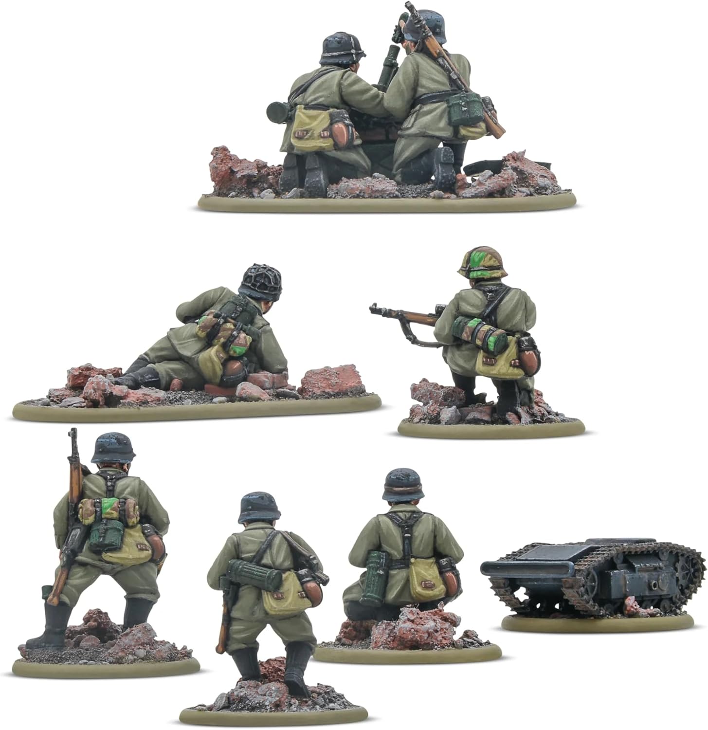 Warlord Games German Army Veteran Weapons Teams - 28mm Scale Resin Miniatures for Bolt Action Highly Detailed World War 2 Miniatures