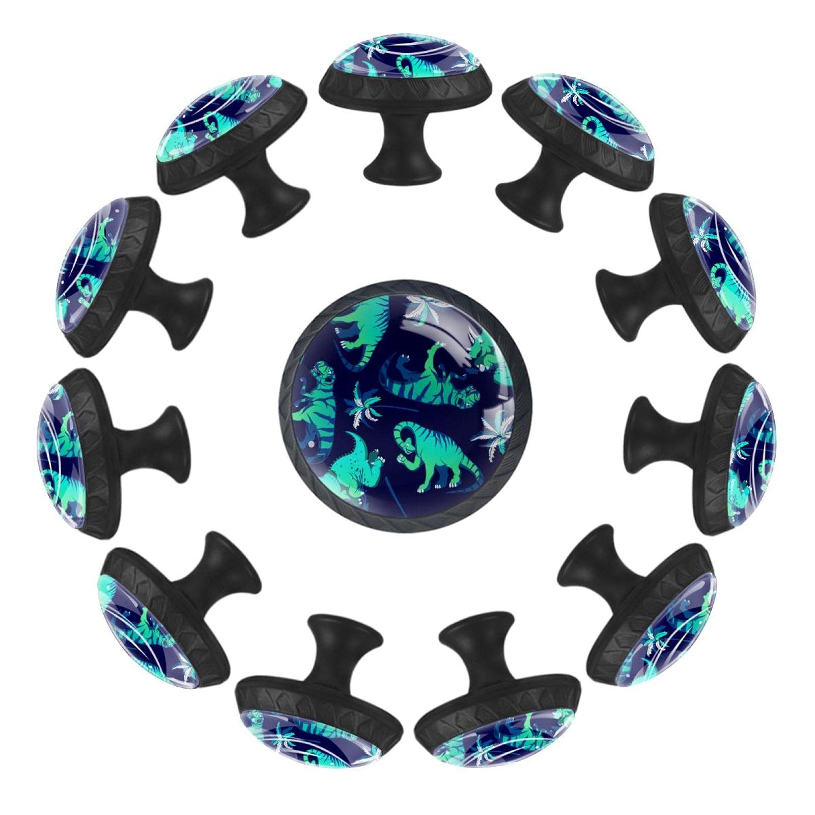 Boutons de tiroir dinosaure 35mm lot de 12 boutons de meuble Jurassique enfant