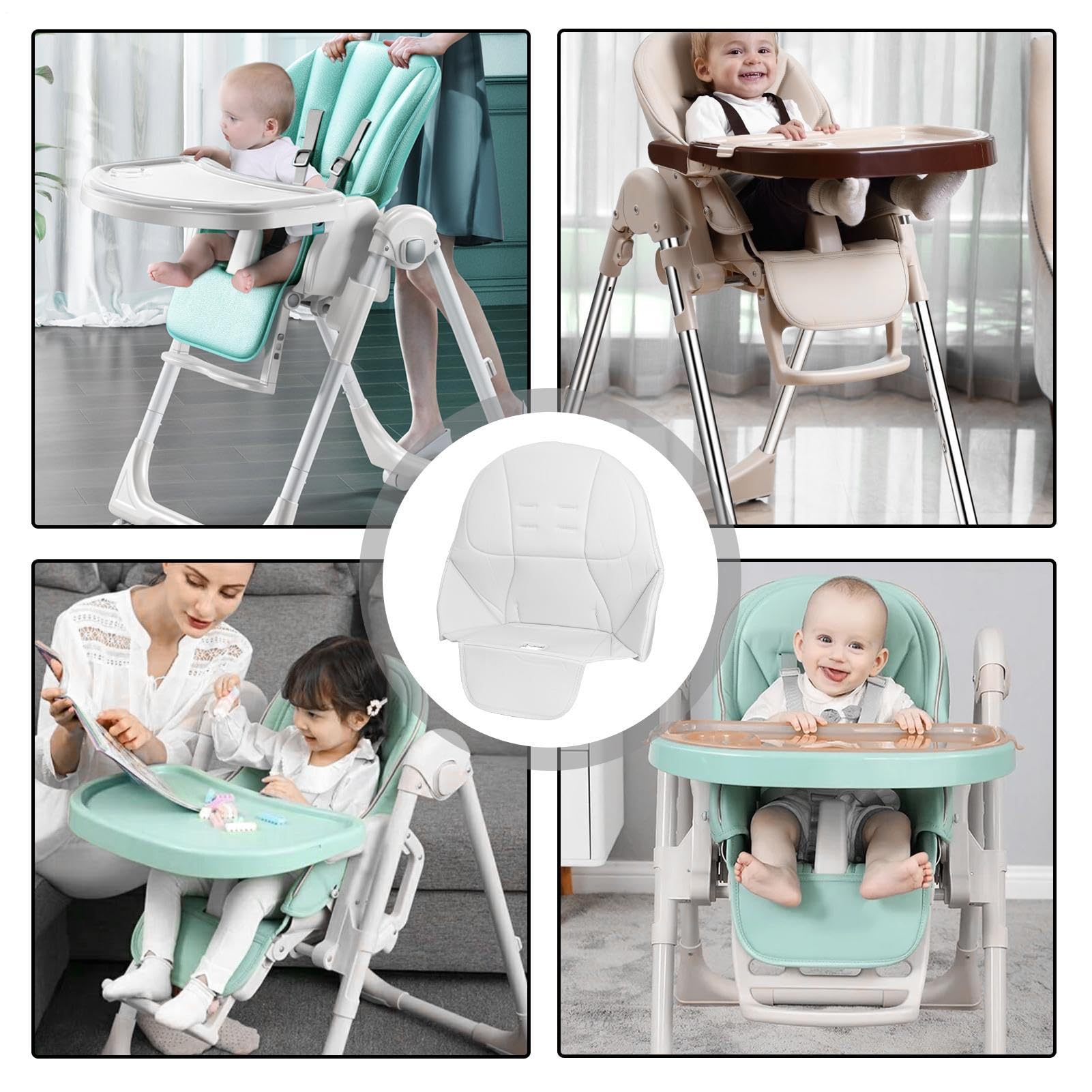 Cojín para silla de comedor para niños, cojín de protección
