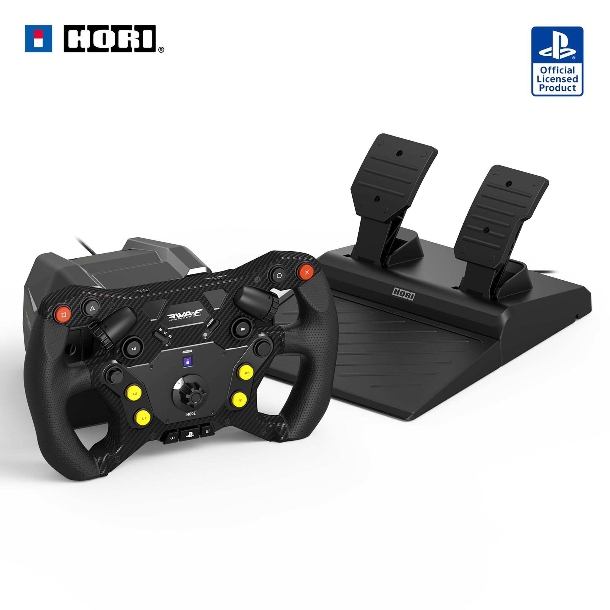 HORI Racing Wheel Apex Formula for Playstation 5, PlayStation 4 console and PC