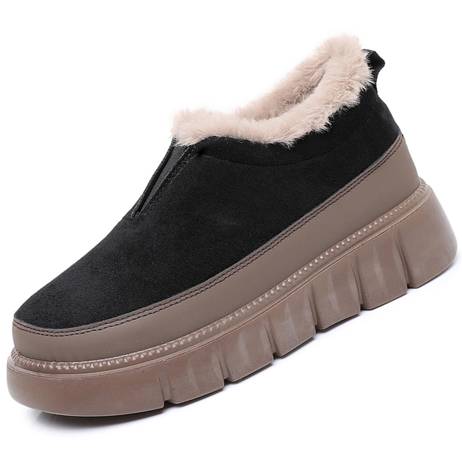 Stivaletti da donna con suola spessa e calda e versatile