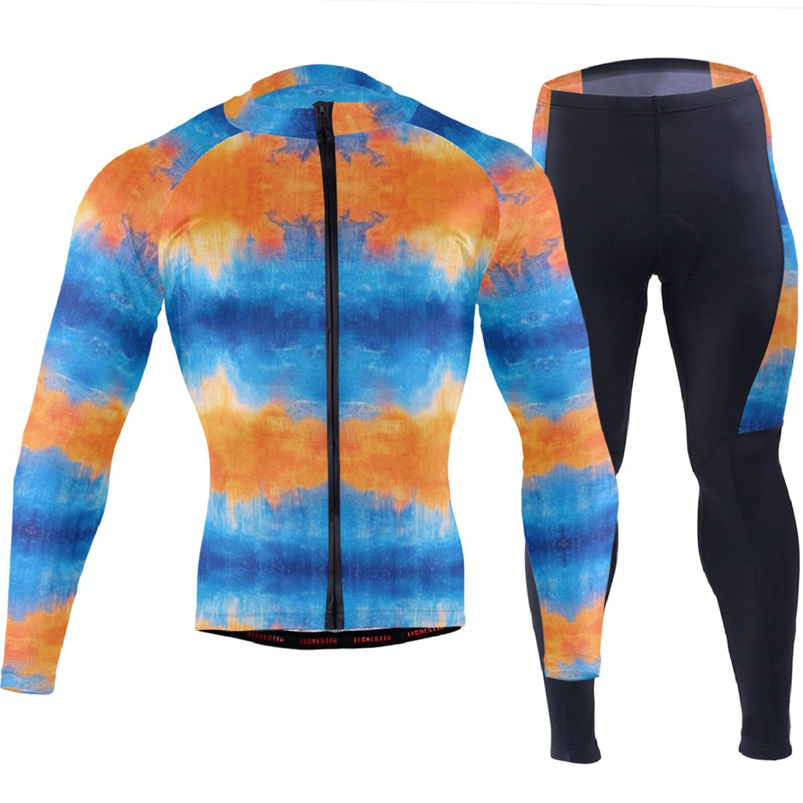 Radtrikot mit Taschen, schnelltrocknend, für Herren, 3D-gepolstert