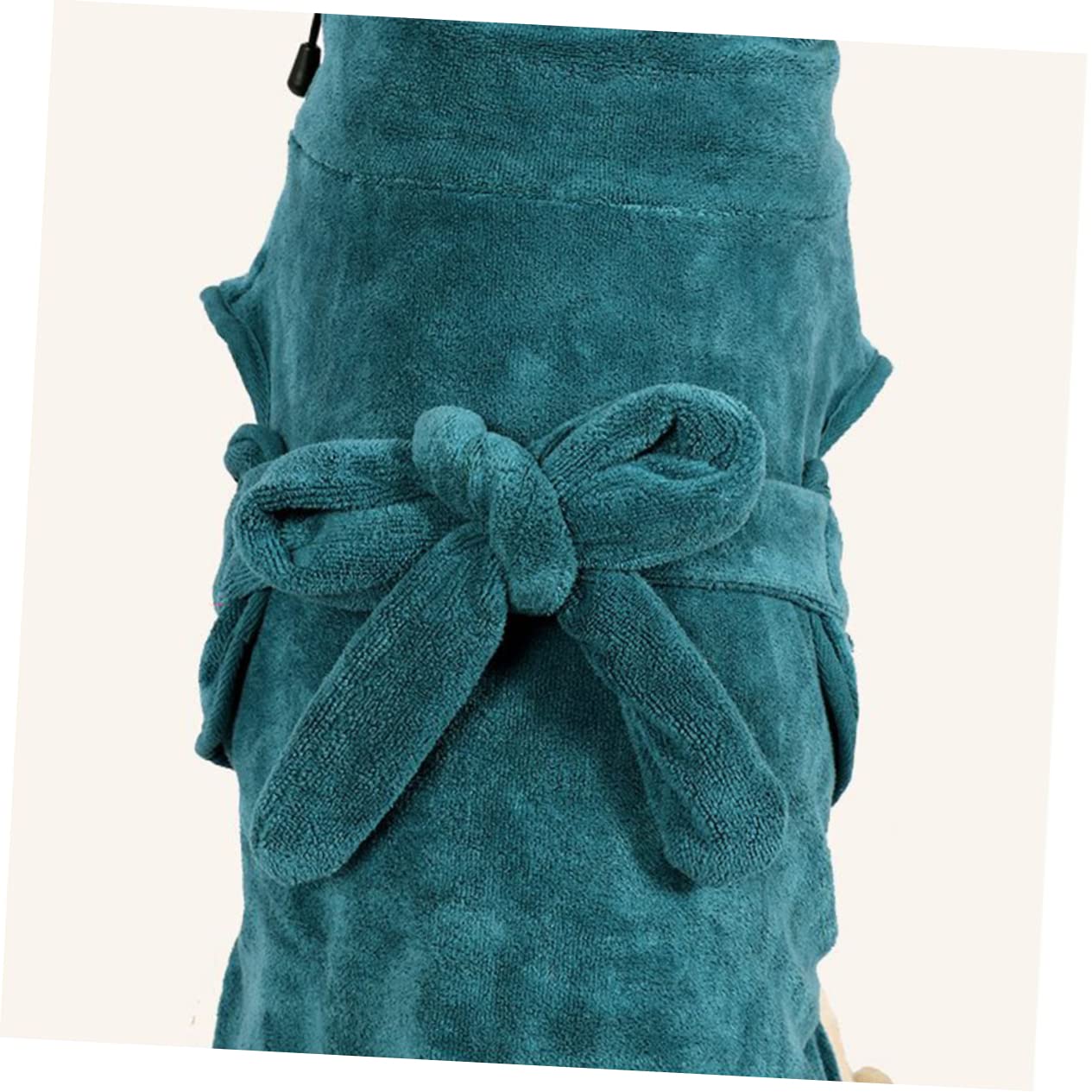 Hundebademantel Schnelltrocknend mit Taillengürtel, Nylon Polyester | Grün, für 2-15kg, Weich und Warm, für Hund und Welpe, Leicht zu Reinigen
